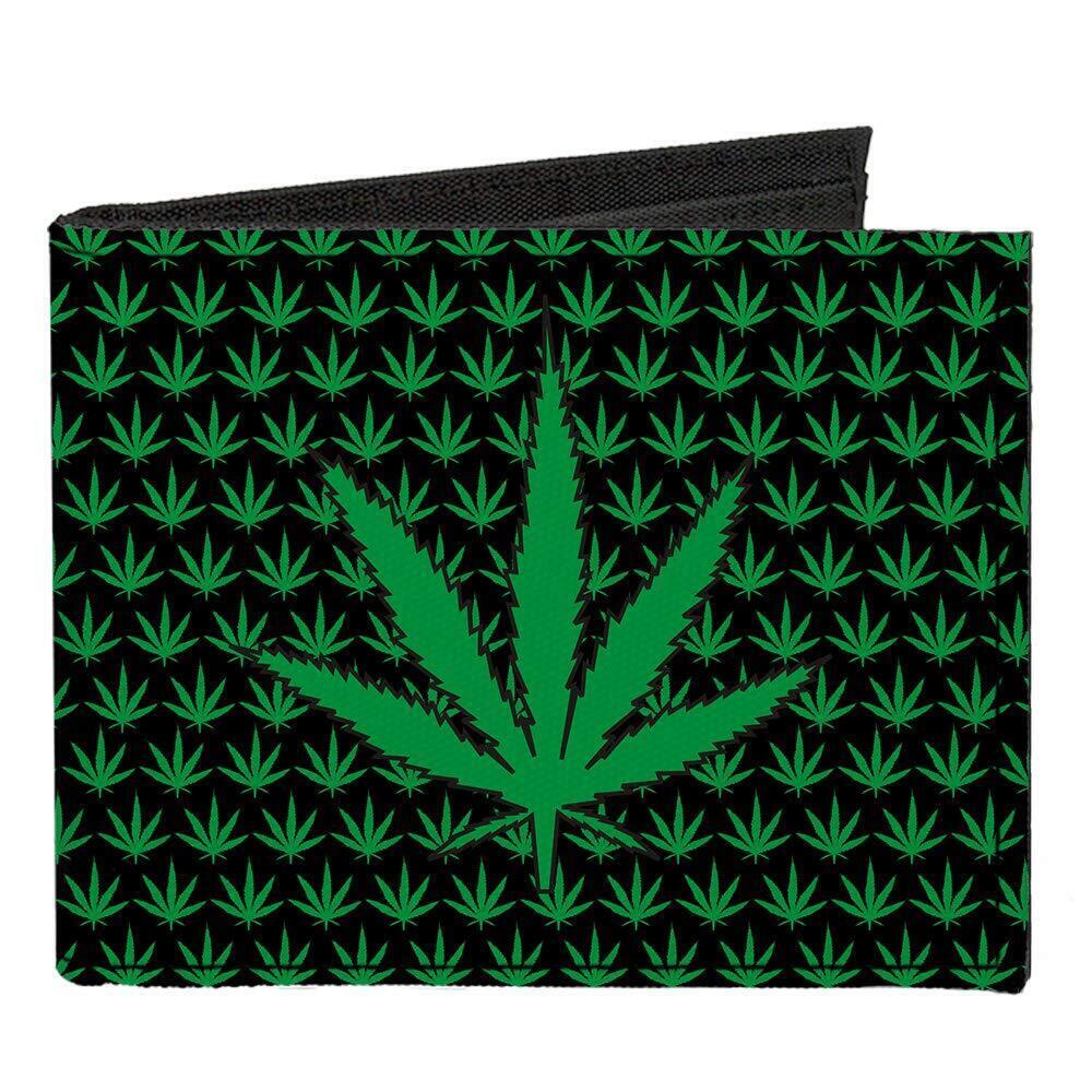 2426 Standard Canvas Bifold Wallet-Weed, 4.0" x 3.5"